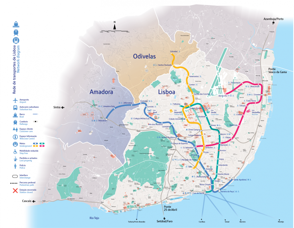 lissabon_metro_plan Portugal & Lissabon Reiseführer